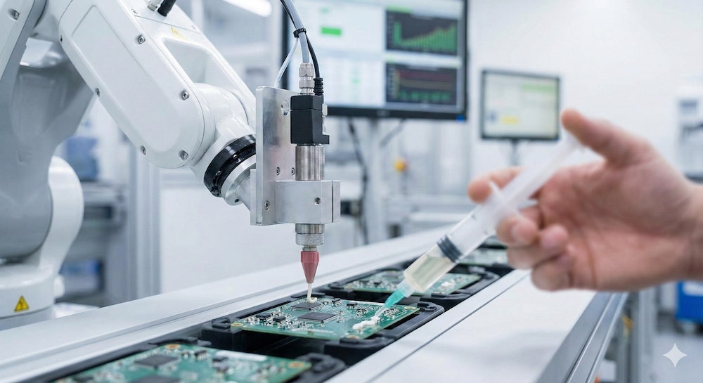 手作業から自動化へ！工業用ディスペンサー導入の費用対効果をシミュレーション